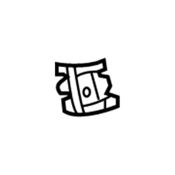 61071-48020 Toyota Seat Belt Anchor, Upper Passenger Side Illustration 1 of 1