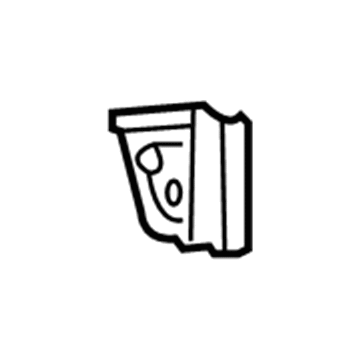 61646-48010 Toyota Wheelhouse Assembly Gusset, Rear Driver Side Illustration 1 of 1