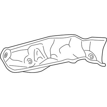 17167-38140 Toyota Heat Shield, Passenger Side Illustration 1 of 1