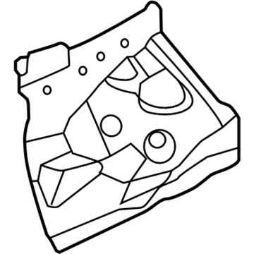 53711-06120 Toyota Apron, Front Fender, Front Passenger Side Illustration 1 of 1