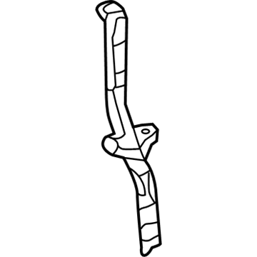 53714-06090 Toyota Front Extension, Driver Side Illustration 1 of 1