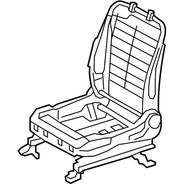 71120-06011 Toyota Seat Frame, Driver Side Illustration 1 of 1