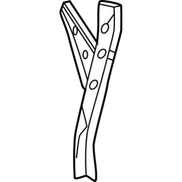 53209-04040 Toyota Brace Sub-Assembly, Hood Lock Support Illustration 1 of 1