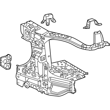 53202-04020 Toyota Support Sub-Assembly, Radiator, Passenger Side Illustration 1 of 1