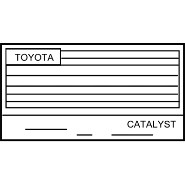 Toyota 11298-21031 Emission Label