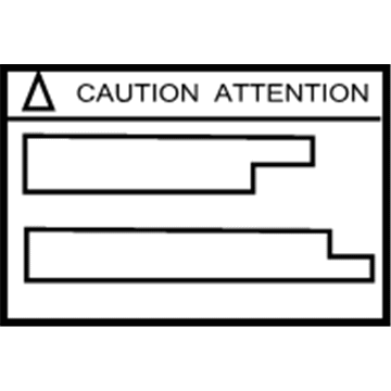 Toyota 74559-47010 Warning Label