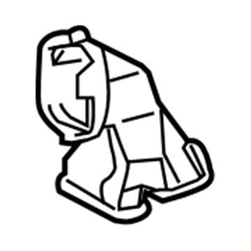 87211-02330 Toyota Side Duct, Center Passenger Side Illustration 1 of 1