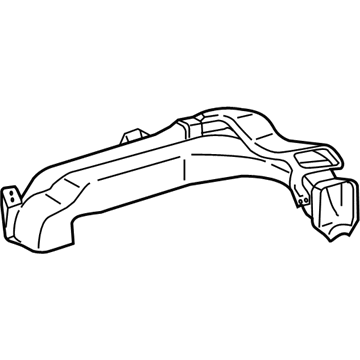 55086-02110 Toyota Heater Duct, Outer Passenger Side Illustration 1 of 1