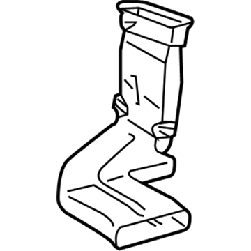 87213-02120 Toyota Floor Duct, Rear Driver Side Illustration 1 of 1