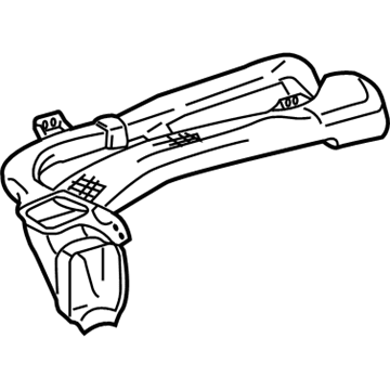 55084-02060 Toyota Heater Duct, Outer Driver Side Illustration 1 of 1