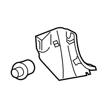 62112-02400-C0 Toyota Cowl Trim, Driver Side Illustration 1 of 1