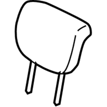 71970-35030-B0 Toyota Headrest, Dark Gray, Rear Illustration 1 of 1