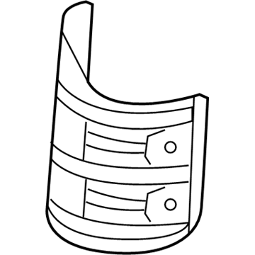 25586-28090 Toyota Heat Shield, Lower Passenger Side Illustration 1 of 1