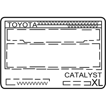 Toyota 11298-75300 Emission Label