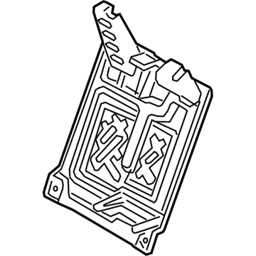 71017-06420 Toyota Seat Back Frame, Passenger Side Illustration 1 of 1