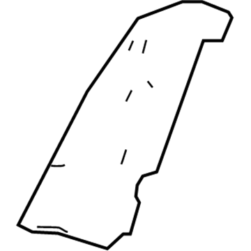 71088-06221-B6 Toyota Bolster Cover, Gray, Passenger Side Illustration 1 of 1