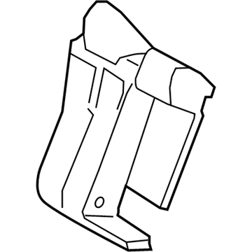 71651-06710 Toyota Seat Back Pad, Passenger Side Illustration 1 of 1