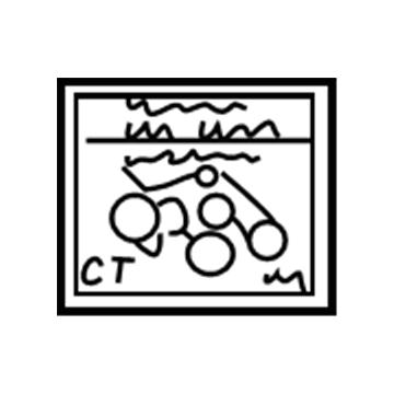 Toyota 11296-50290 Engine Info Label