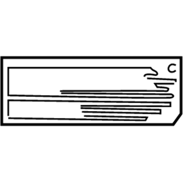 Toyota 74596-02010 Caution Label