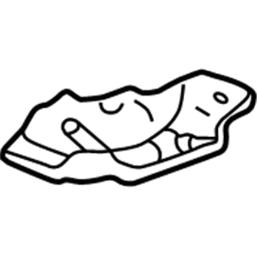 Toyota 73608-0C010 Center Seat Belt Anchor Plate