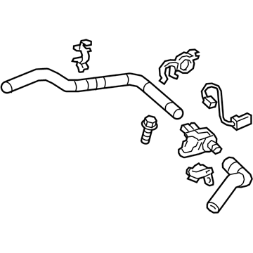 16261-F0012 Toyota Hose Assembly Illustration 1 of 1