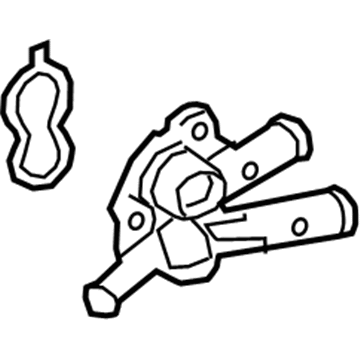 16305-F0010 Toyota Outlet Sub-Assembly, Water By-Pass Illustration 1 of 1