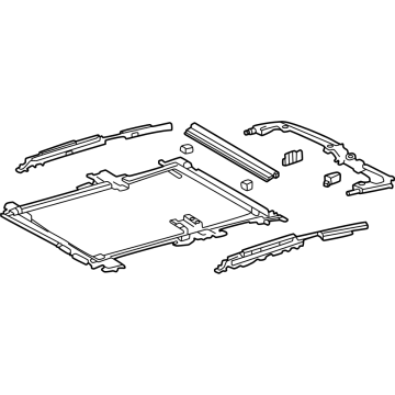 Toyota 63202-06121-B1 Rail Assembly