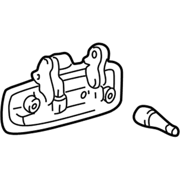 69240-33030-B0 Toyota Handle, Outside, Gray, Driver Side Illustration 1 of 1