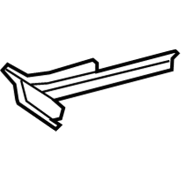 57107-12120 Toyota Lower Bracket, Passenger Side Illustration 1 of 1