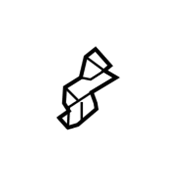 53725-12040 Toyota Reinforcement Bracket, Passenger Side Illustration 1 of 1