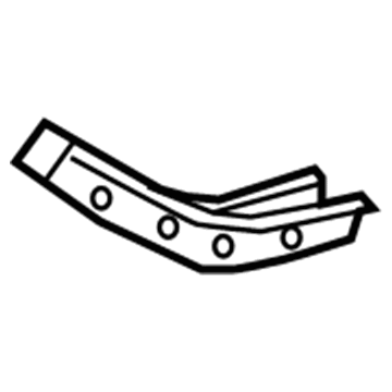 57033-12010 Toyota Upper Bracket, Passenger Side Illustration 1 of 1