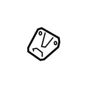 51963-12250 Toyota Tow Hook, Front Passenger Side Illustration 1 of 1