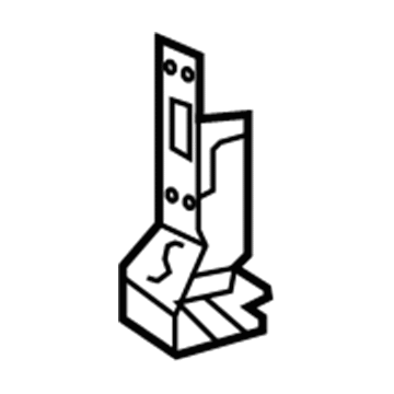 57032-12010 Toyota Front Plate, Driver Side Illustration 1 of 1