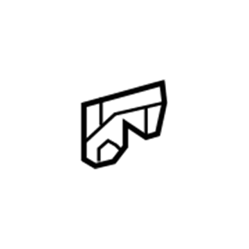 51402-12020 Toyota Inner Rail Bracket, Driver Side Illustration 1 of 1