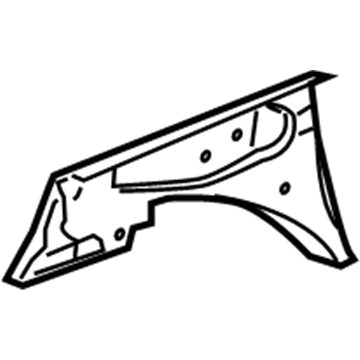 55714-52110 Toyota Cowl Side Panel, Driver Side Illustration 1 of 1