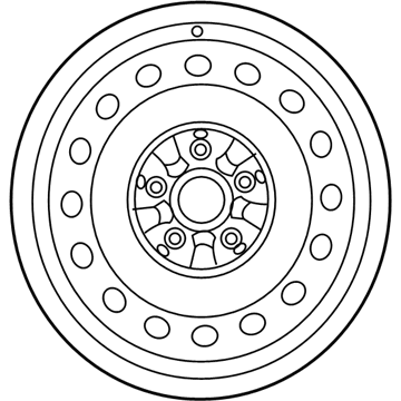 Scion 42611-21150 Wheel, Steel