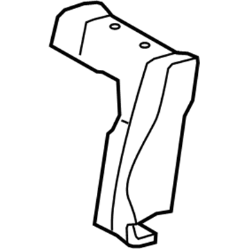 71551-0C280 Toyota Seat Back Pad, Passenger Side Illustration 1 of 1