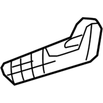 71811-0C110-B0 Toyota Cushion Shield, Gray, Passenger Side Illustration 1 of 1