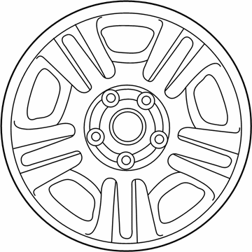 42611-42090 Toyota Spare Wheel Illustration 1 of 1