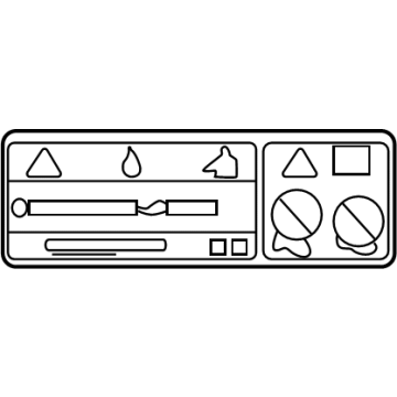 Toyota 88723-AK010 Warning Label