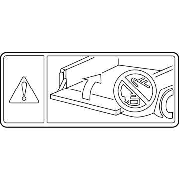 Toyota 74529-AK010 Warning Label