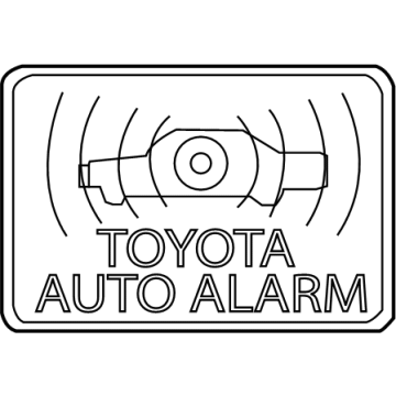 Toyota 74515-06010 Antitheft Label