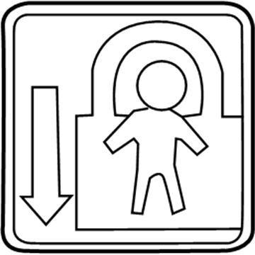 Toyota 69339-06040 Child Lock Label