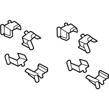 Toyota 04948-02200 Brake Pads Retainer Kit