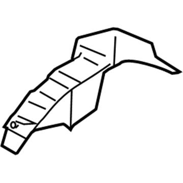 62615-AA011 Toyota Wheelhouse Cover, Inner Passenger Side Illustration 1 of 1