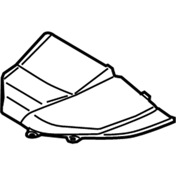 53796-48030 Toyota Front Cover, Driver Side Illustration 1 of 1