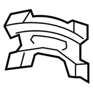 61576-0C030 Toyota Rear Plate, Upper Driver Side Illustration 1 of 1