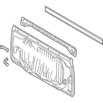64101-0C101 Toyota Back Panel, Rear Illustration 1 of 1