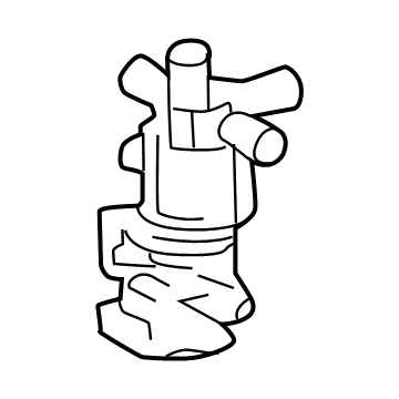 16342-10010 Toyota Valve, Water Control Illustration 1 of 1