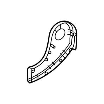 71833-0C120-C0 Toyota Outer Cover, Passenger Side Illustration 1 of 1